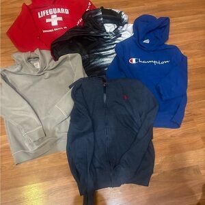 Polo by Ralph Lauren, Champion and wonder nation boys sweatshirts size med to lg